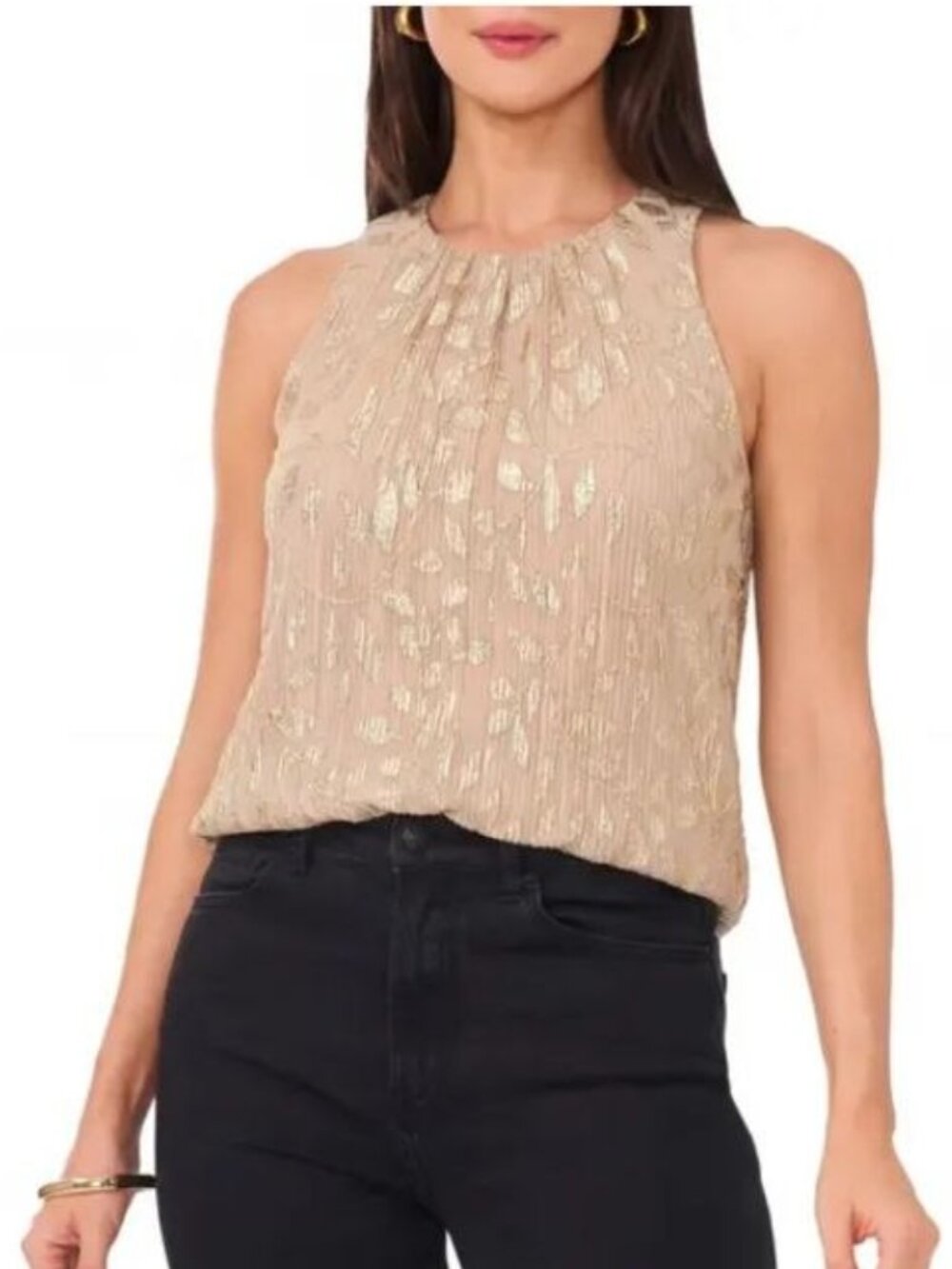 $69 Vince Camuto Tank Tops & Camisoles for Women Gold Size XS